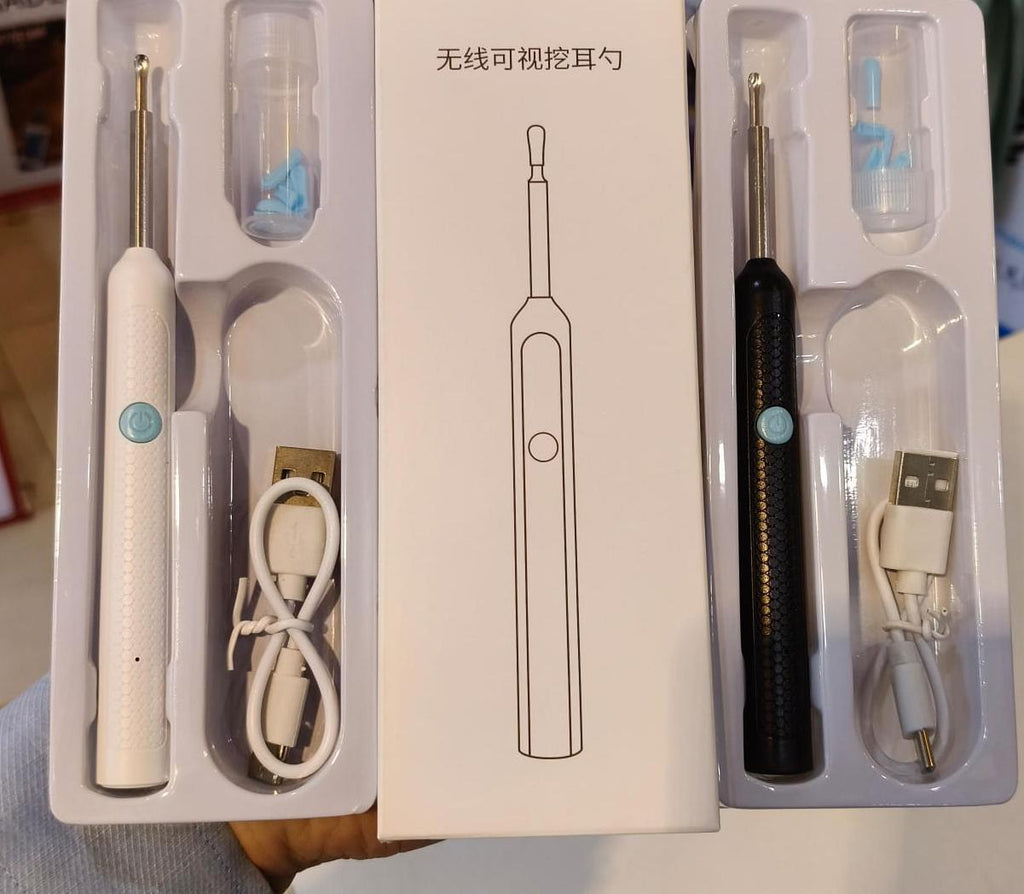 Rechargeable Smart Wireless Ear Camera Kit | Visual Ear Wax Removal Tool With Mobile Display