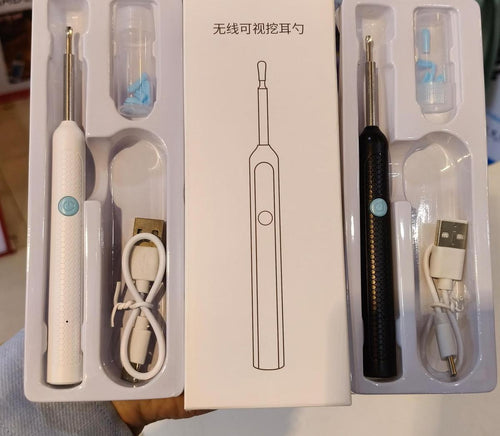 Rechargeable Smart Wireless Ear Camera Kit | Visual Ear Wax Removal Tool With Mobile Display